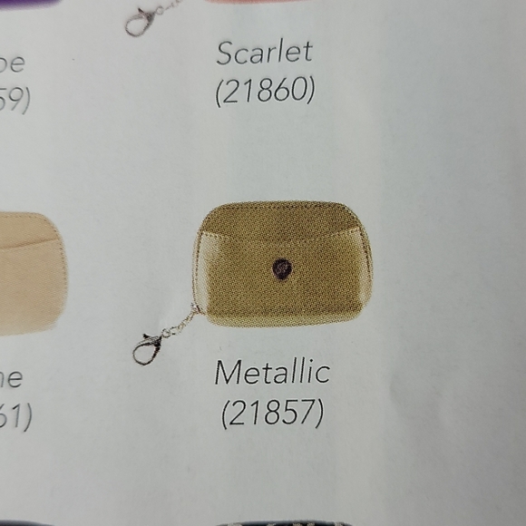 GRACE ADELE Metallic Zip coin Purselet Clup on - Picture 2 of 11